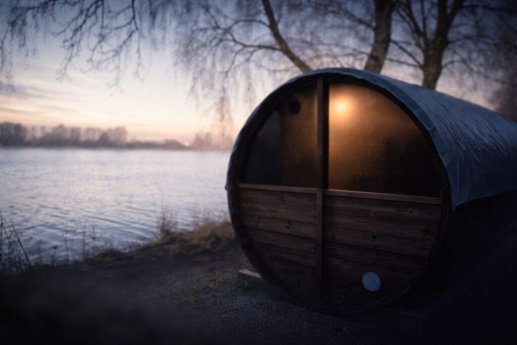 Wellness am See – Eröffnung geplant ab Mai 2026 2 Saunafass