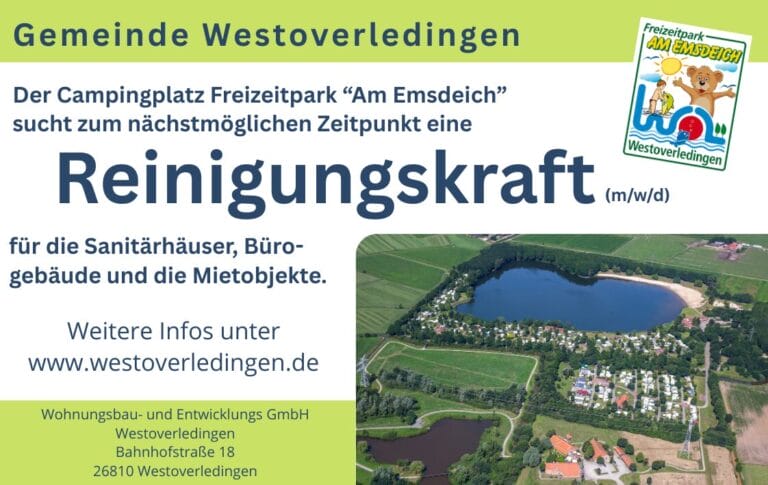 Start 8 Stellenanzeige Reinigungskraft 95 x 60 mm 2