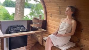 Wellness am See – Unser neuer Saunabereich ist fertig! 2 Private Spa mit Sauna am Emsdeich in Ostfriesland mit direktem Zugang zum Badesee