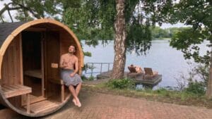 Wellness am See – Unser neuer Saunabereich ist fertig! 1 Private Spa am Emsdeich: direkt am Badesee in Ostfriesland